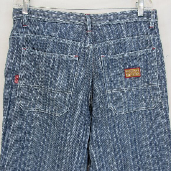 Maurice Malone MO JEANS Textured Denim Hip Hop 90's Blue Jeans RN94517 Size 34 - Picture 5 of 13